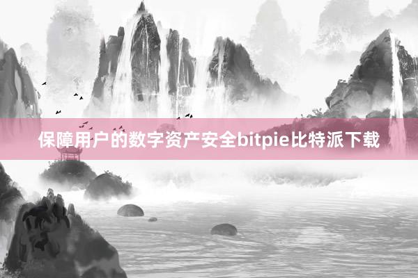 保障用户的数字资产安全bitpie比特派下载