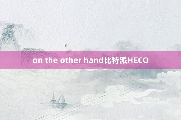 on the other hand比特派HECO