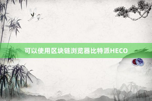 可以使用区块链浏览器比特派HECO