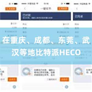 在重庆、成都、东莞、武汉等地比特派HECO