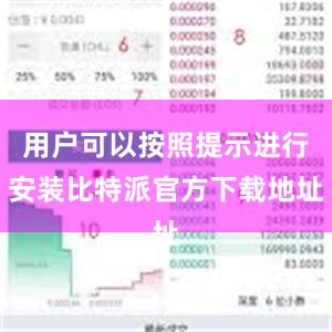 用户可以按照提示进行安装比特派官方下载地址