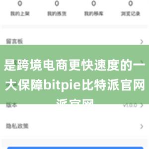 是跨境电商更快速度的一大保障bitpie比特派官网