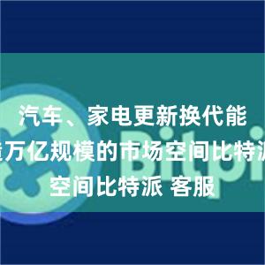 汽车、家电更新换代能够创造万亿规模的市场空间比特派 客服